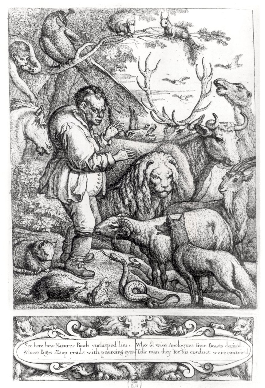 1666年伊索寓言简介中的插图 作者 弗朗西斯·巴洛