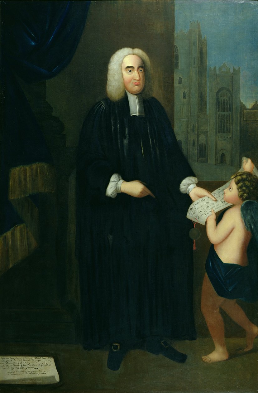Jonathan Swift的肖像（1667-1745） 作者 弗朗西斯·宾登