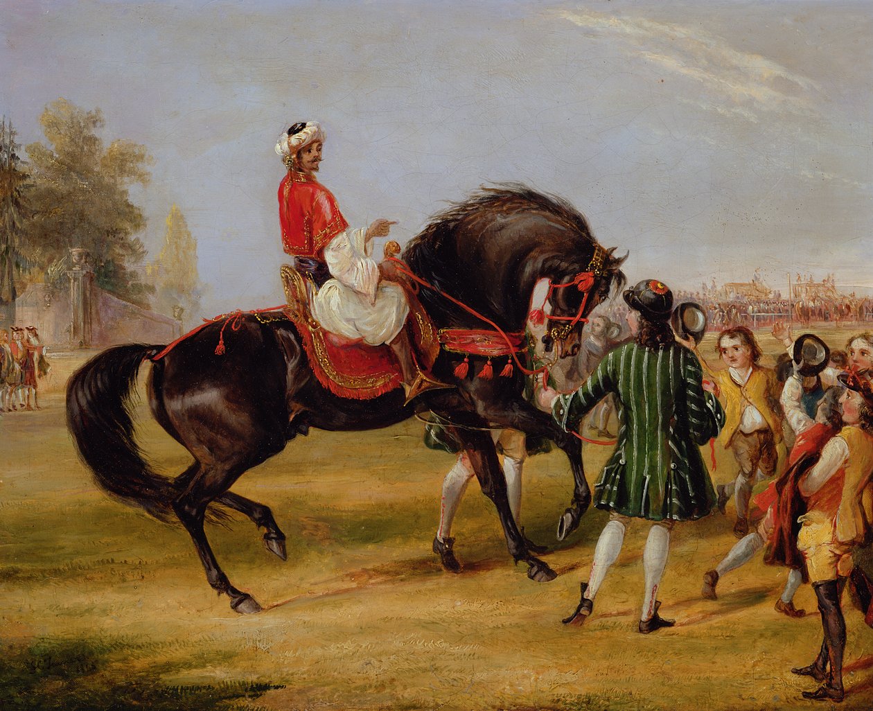 1845年与Godolphin的&39;Scham&39;伯爵与阿拉伯人一起（对378789） 作者 弗朗西斯·卡尔夫特·特纳