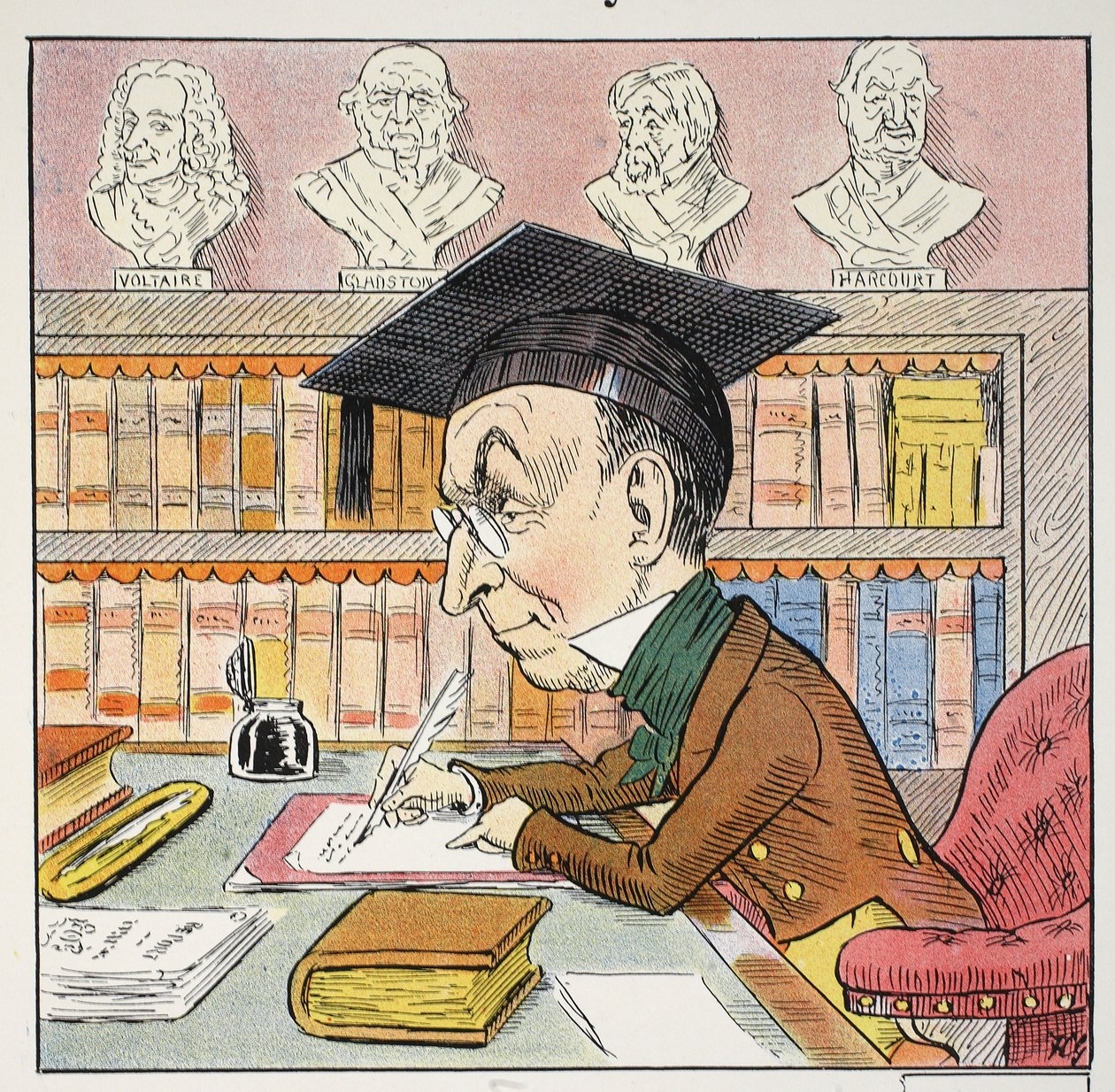 M Pyrean，来自Struwwelpeter字母表的插图，Harold Begbie的诗歌（1871-1929） 作者 弗朗西斯·卡鲁瑟斯·古尔德