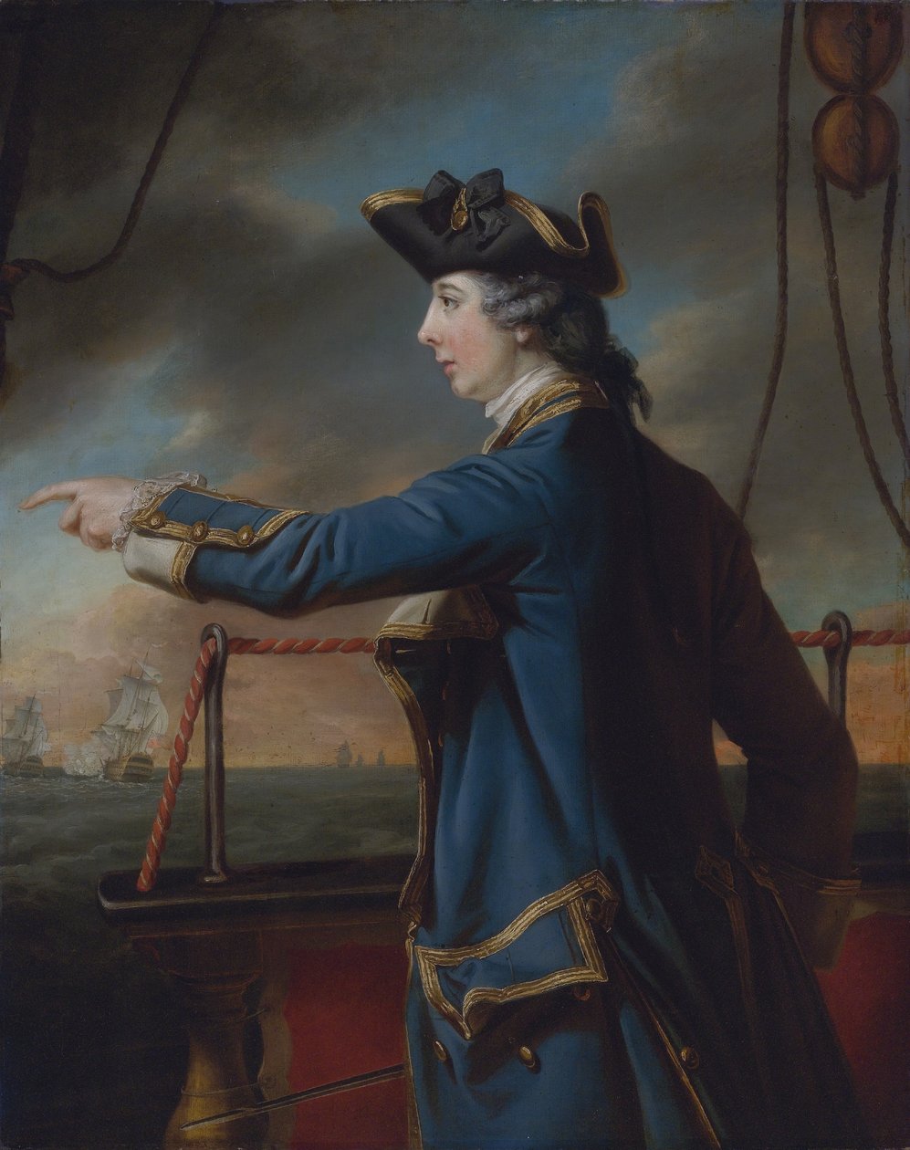 Edward Knowles（1742-1762），HMS Peregrine的队长 作者 弗朗西斯·科特斯
