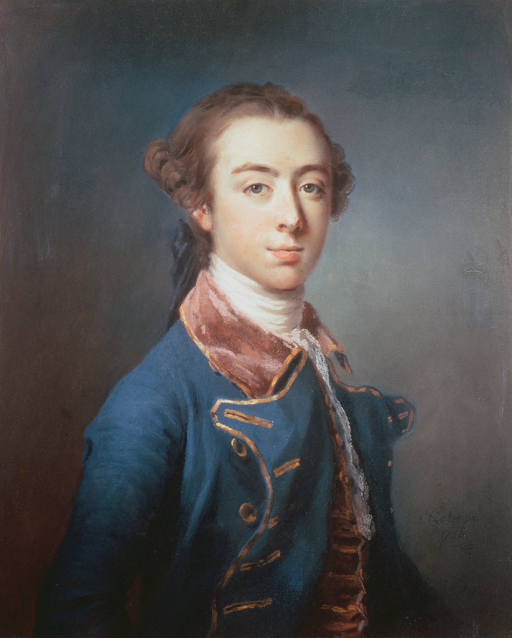 Topham Beauclerk（1739-80）（纸上粉彩） 作者 弗朗西斯·科特斯