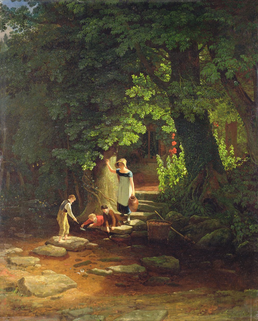 布鲁克的儿童，1822年 作者 弗朗西斯·丹比