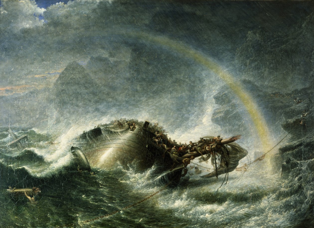 The Shipwreck，1859 作者 弗朗西斯·丹比