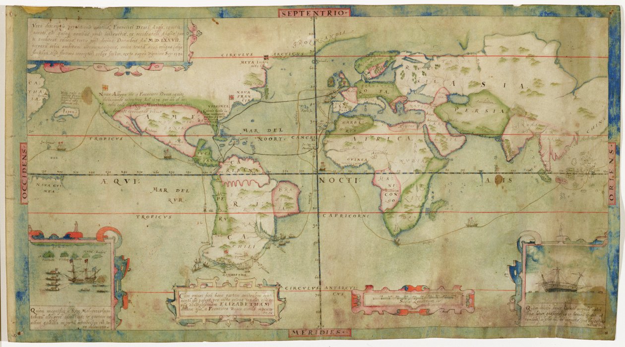 对弗朗西斯·德雷克的海军远征的真实描述，他于1577年12月13日与英国西部的五艘船一起出发，环球飞行并于9月26日返回 作者 弗朗西斯·德雷克