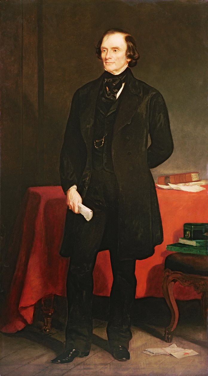 约翰罗素的肖像（1792-1878）第一伯爵拉塞尔，1853年 作者 弗朗西斯·格兰特