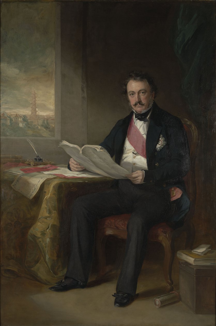 Henry Pottinger先生的肖像，第一男爵，香港总督（1789-1856） 作者 弗朗西斯·格兰特