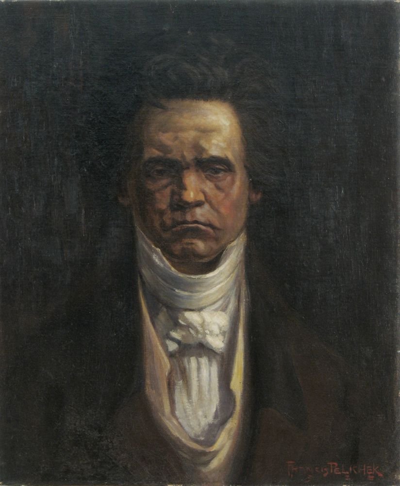 BeethovennPortugues的肖像：Retrato de Beethovenn 作者 弗朗西斯·佩利切克