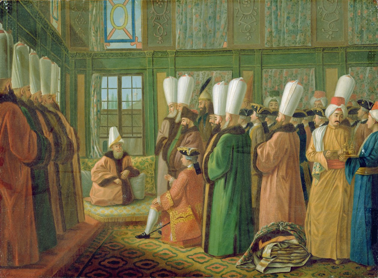 Grand Vizier将观众带给英国大使 作者 弗朗西斯·史密斯