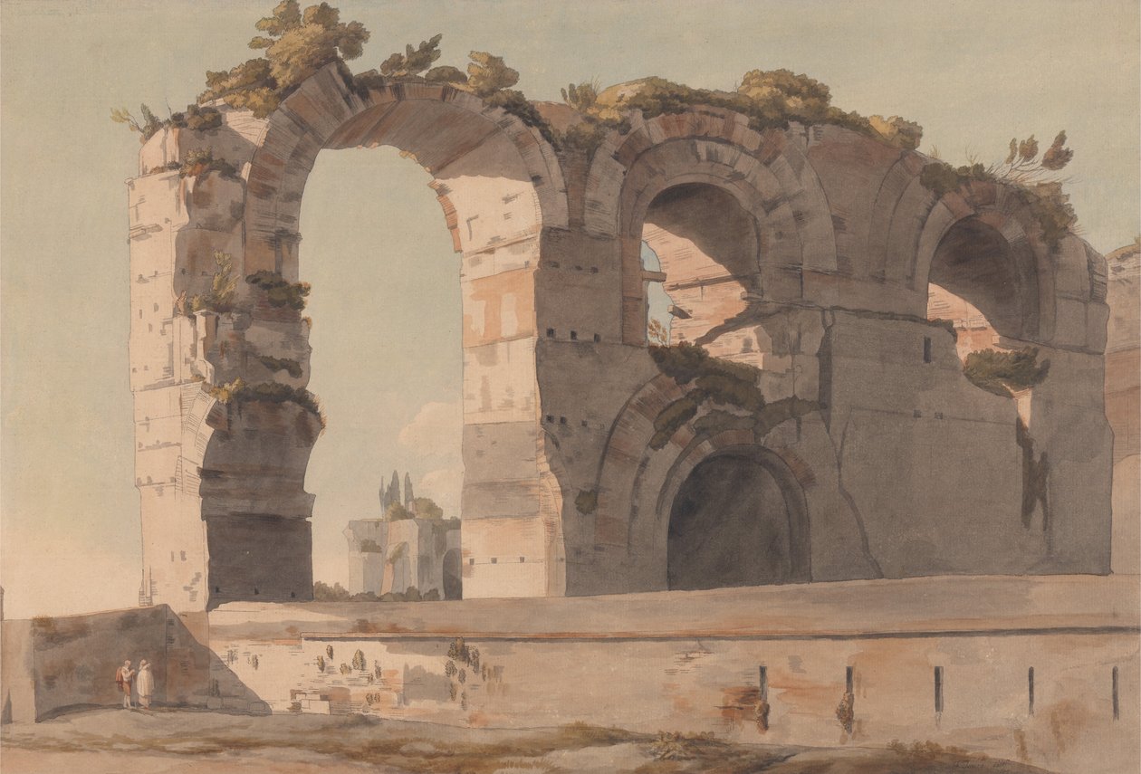 Claudian Aquaduct，罗马 作者 弗朗西斯·汤恩