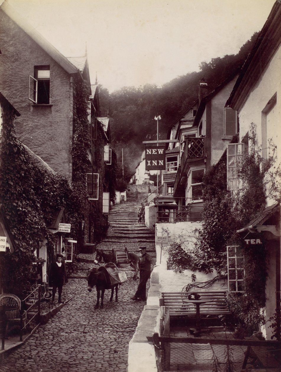 克洛维利，新旅馆和街道，1870年代。 作者 弗朗西斯·贝德福德