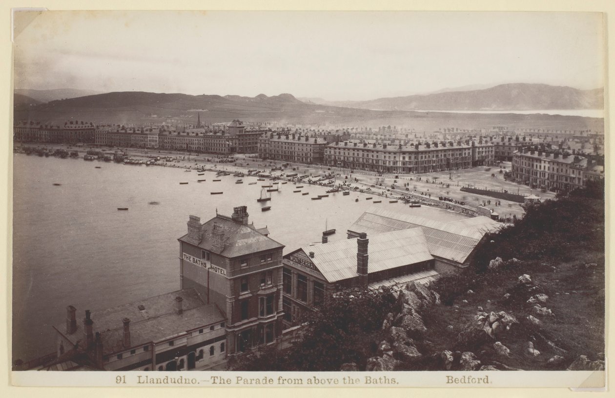 兰杜德诺--从浴场上方看巡游，186094。 作者 弗朗西斯·贝德福德