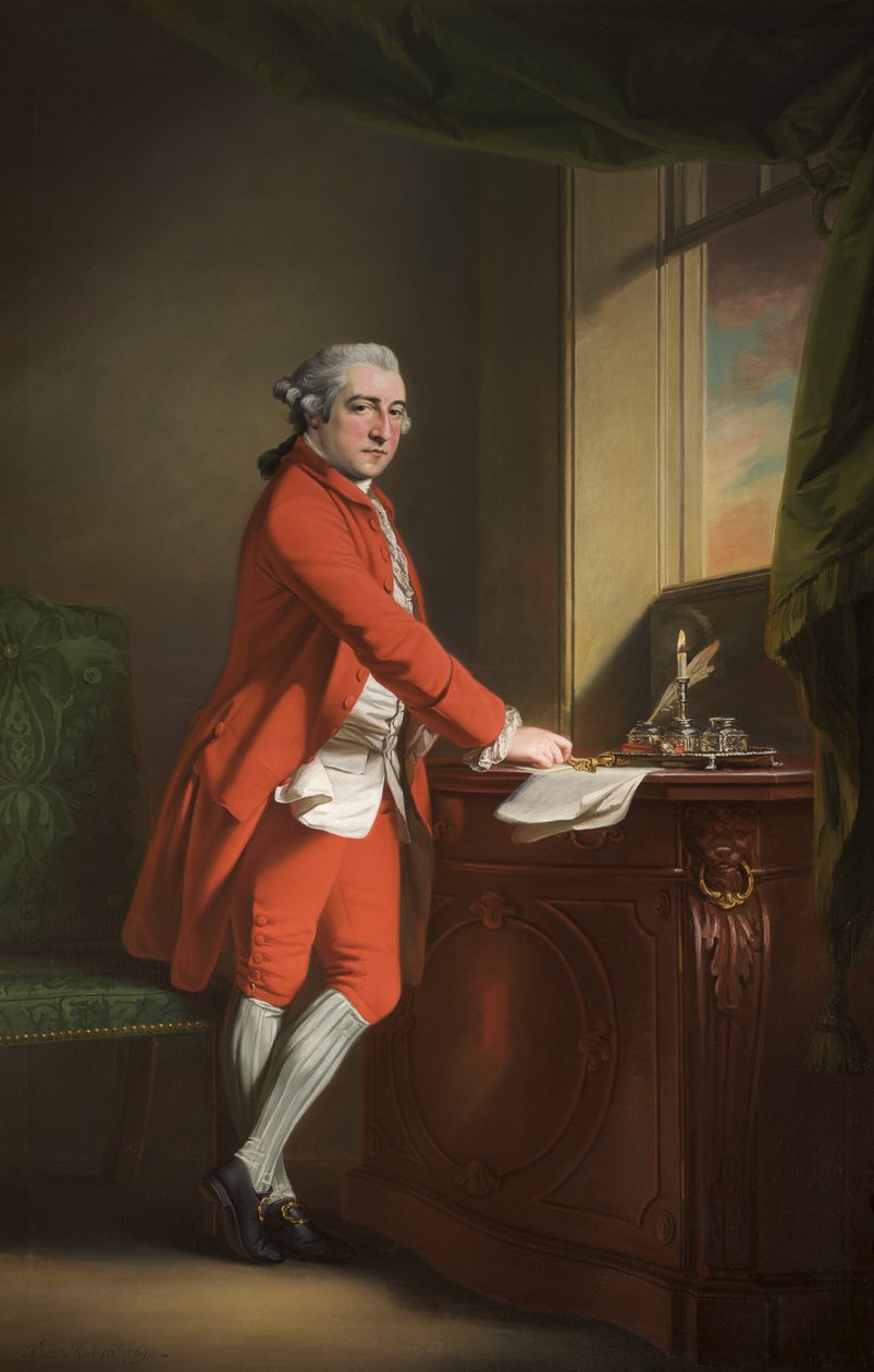 Sir Peter Byrne莱斯特爵士，第4个男爵，1769年 作者 弗朗西斯·科特斯