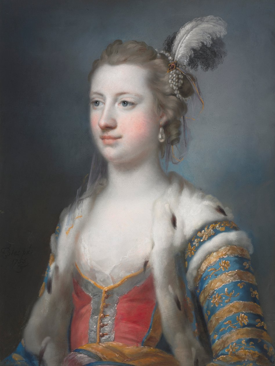 正确的尊敬的玛丽·拉德克利夫夫人1732-1798年，弗朗西斯·艾尔的妻子，Esq。，1755年。 作者 弗朗西斯·科特斯