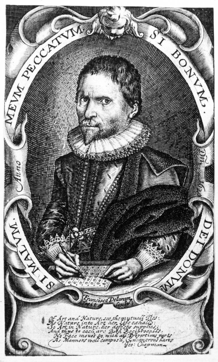 一位绅士的肖像被认为是Thomas Harriot，c.1620 作者 弗朗西斯·德拉拉姆
