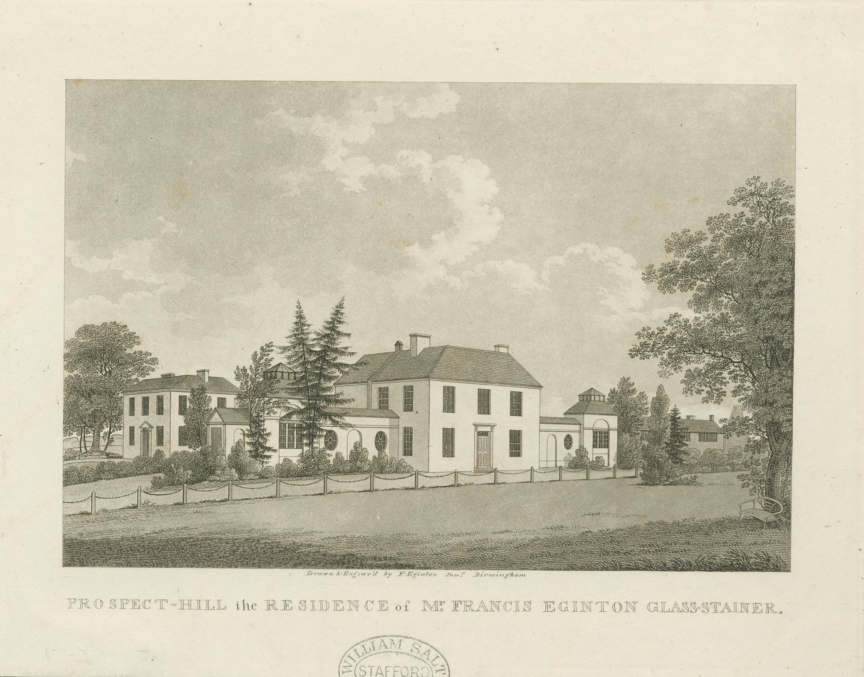 Soho - Francis Eginton 的房子：aquatint 雕刻，nd [c 1798]（印刷品） 作者 弗朗西斯·爱金顿