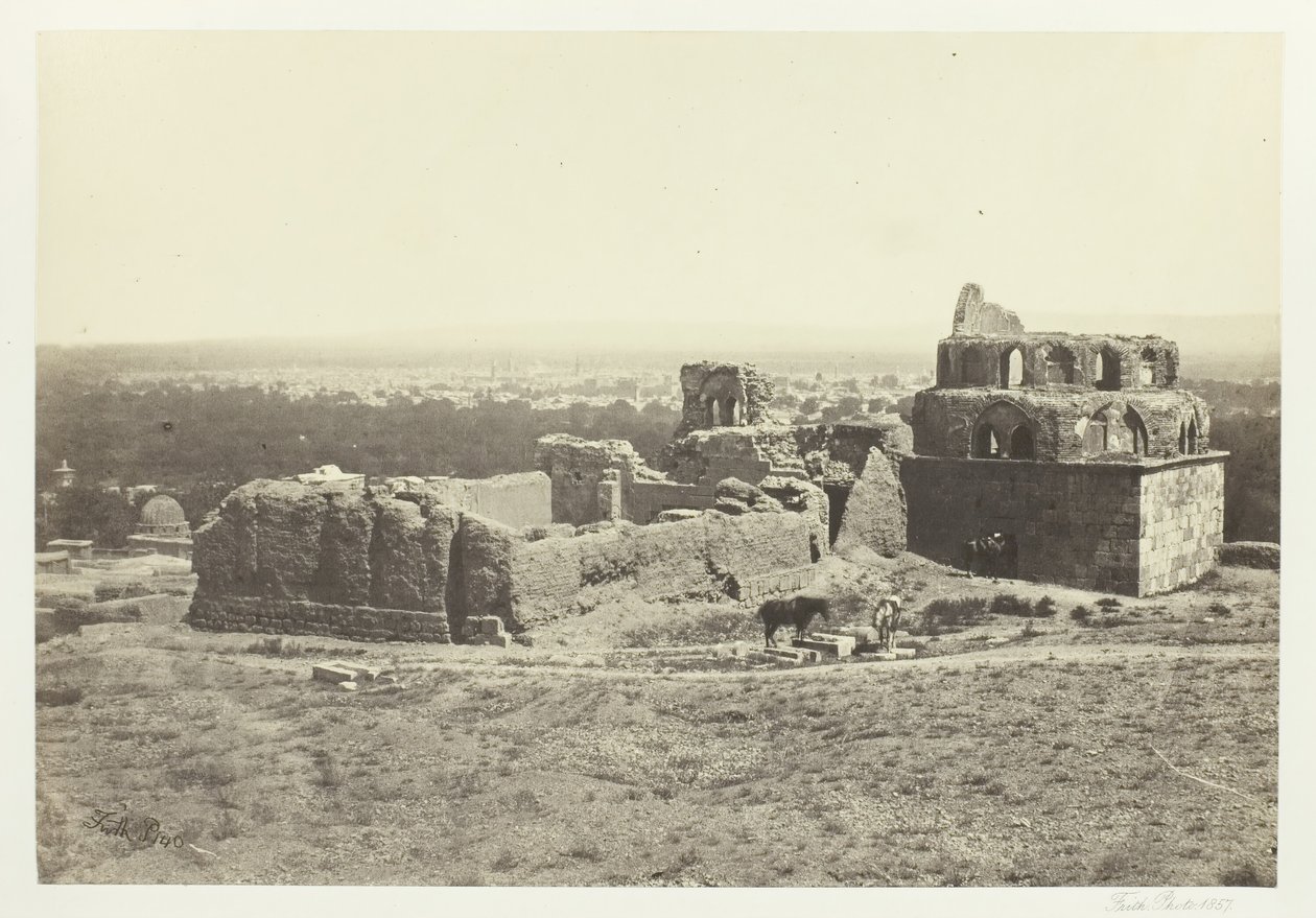 大马士革的远景，1857年。 作者 弗朗西斯·弗里斯
