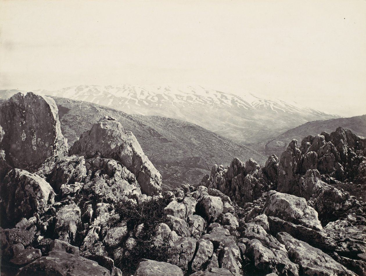 赫蒙山，变容山，约1857年。 作者 弗朗西斯·弗里斯