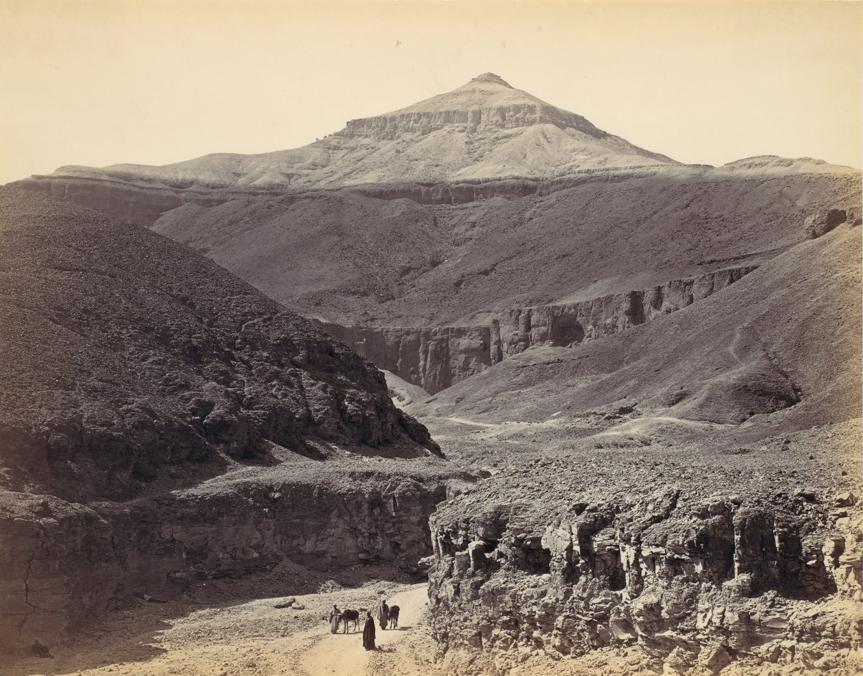 国王谷，底比斯，约1857年，1870年代印刷。 作者 弗朗西斯·弗里斯