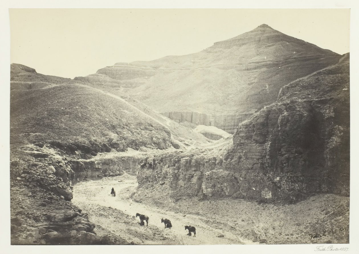 国王墓谷，底比斯，1857年。 作者 弗朗西斯·弗里斯