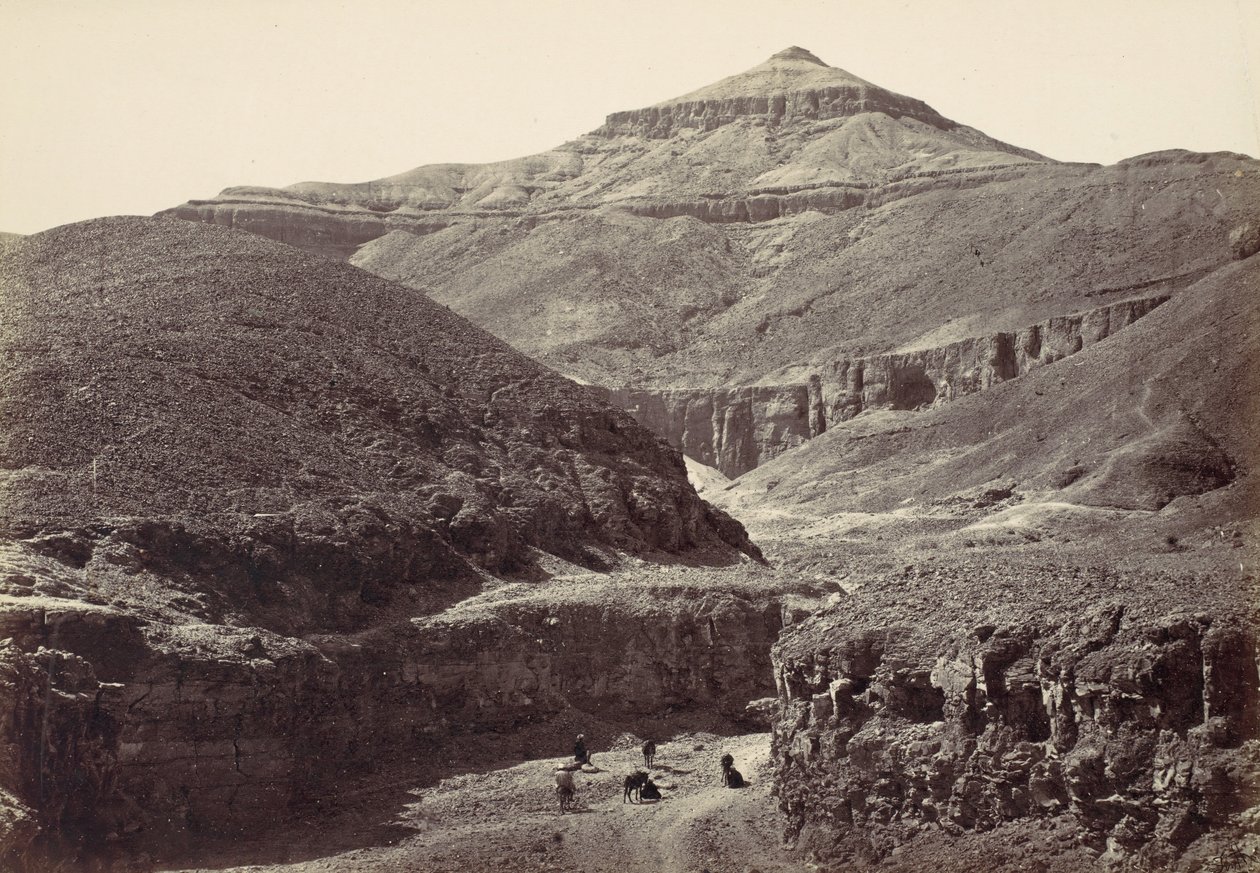 国王陵墓谷，底比斯，1857年。 作者 弗朗西斯·弗里斯