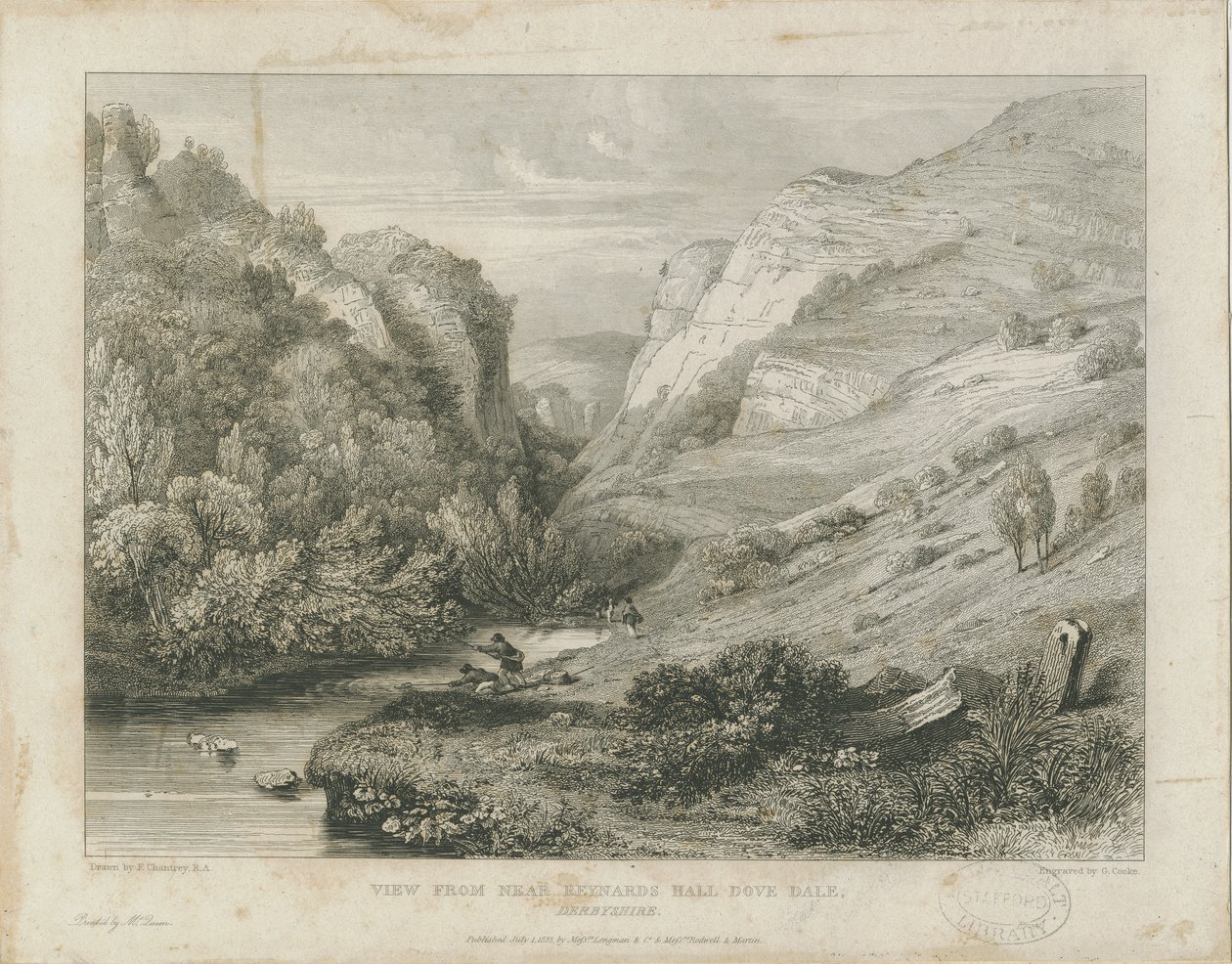 Dovedale - 景观：雕刻，nd [约1823] (印刷品) 作者 弗朗西斯·莱加特·尚特雷