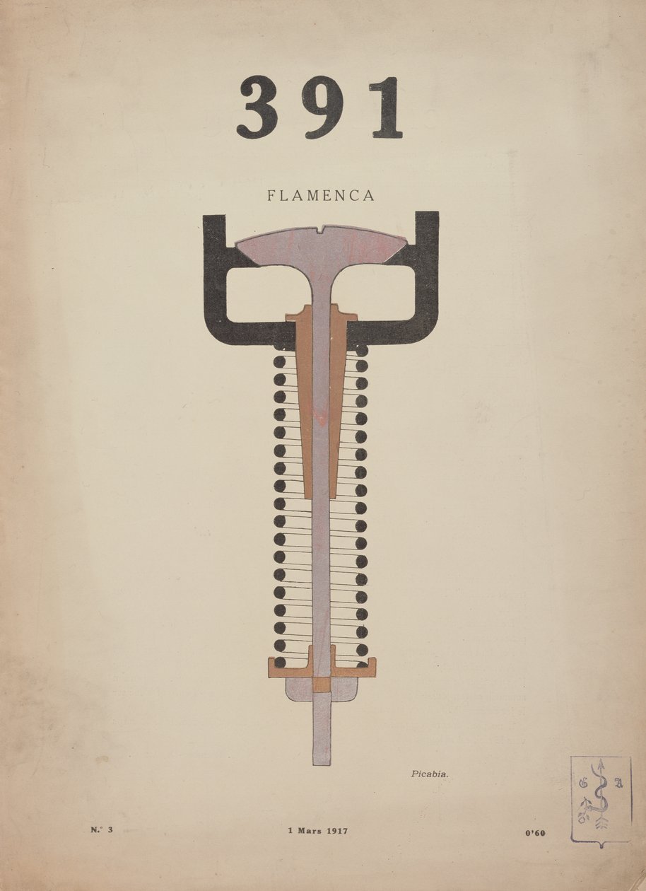 Flamenca"，达达主义期刊《La Revue》第 391 期封面图，第 3 期 作者 弗朗西斯·毕卡比亚
