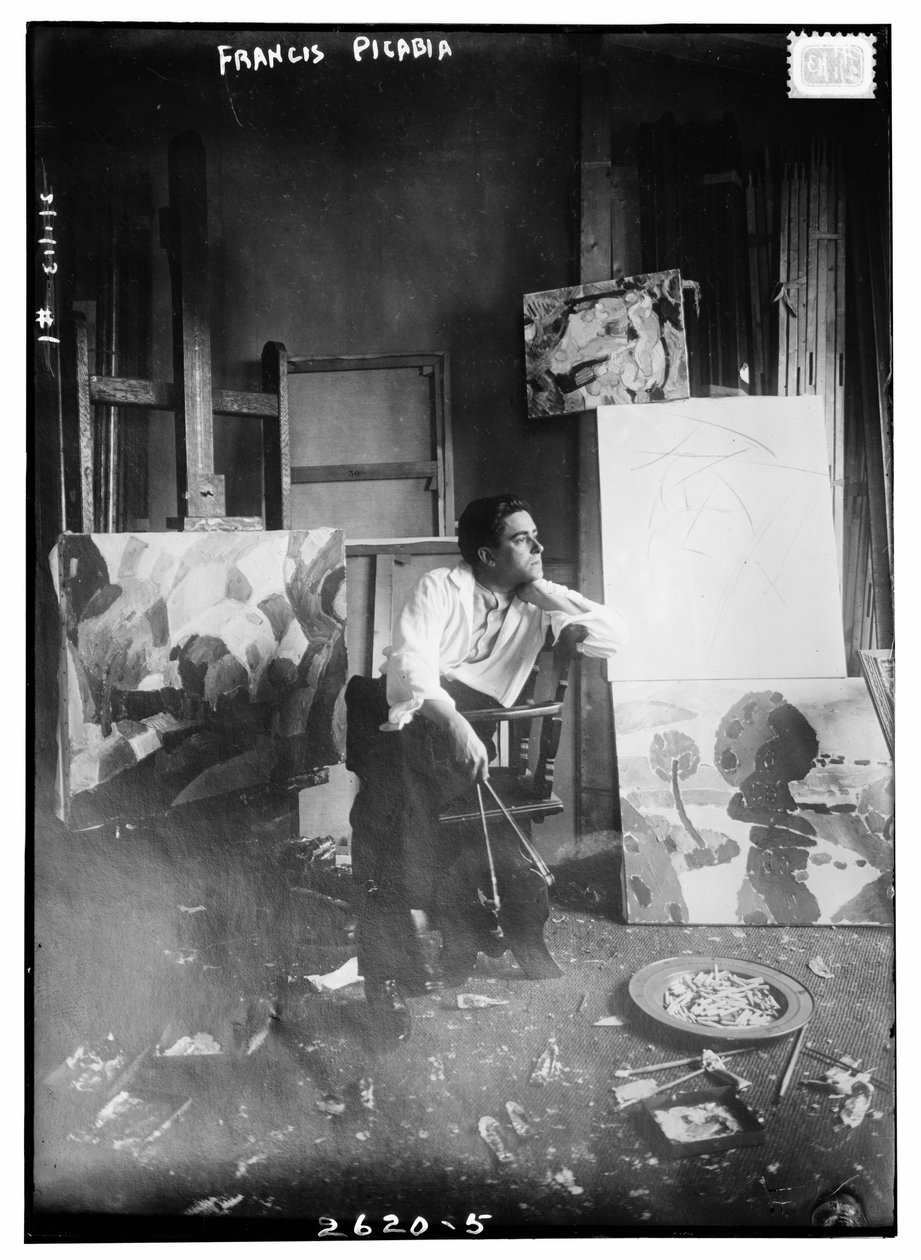 弗朗西斯-皮卡比亚，约 1910-15 年（黑白照片） 作者 弗朗西斯·毕卡比亚
