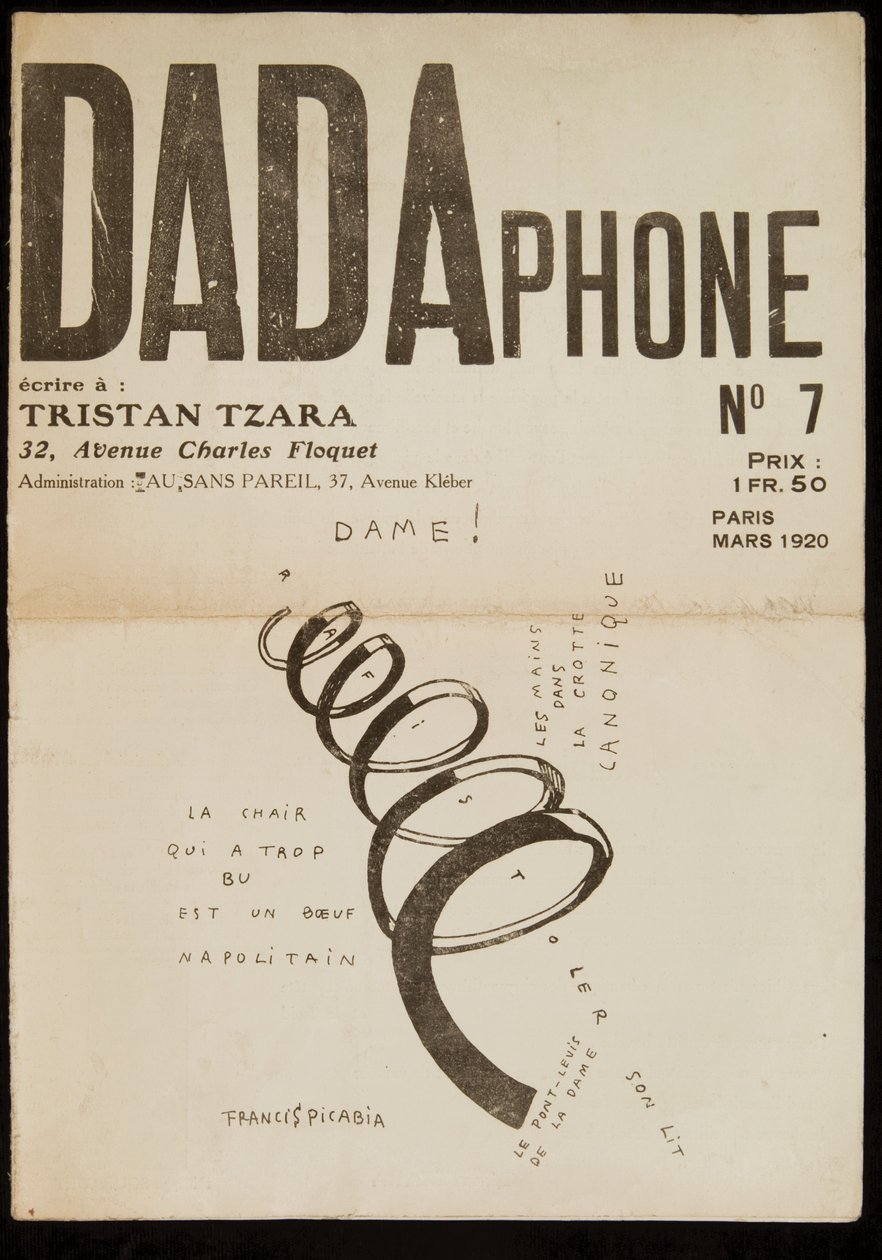 第 7 期《Dadaphone》封面 作者 弗朗西斯·毕卡比亚