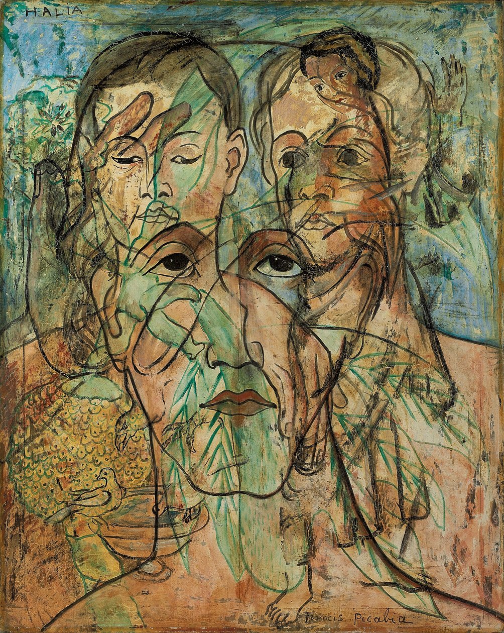 哈里亚，约 1929 年（布面油画） 作者 弗朗西斯·毕卡比亚