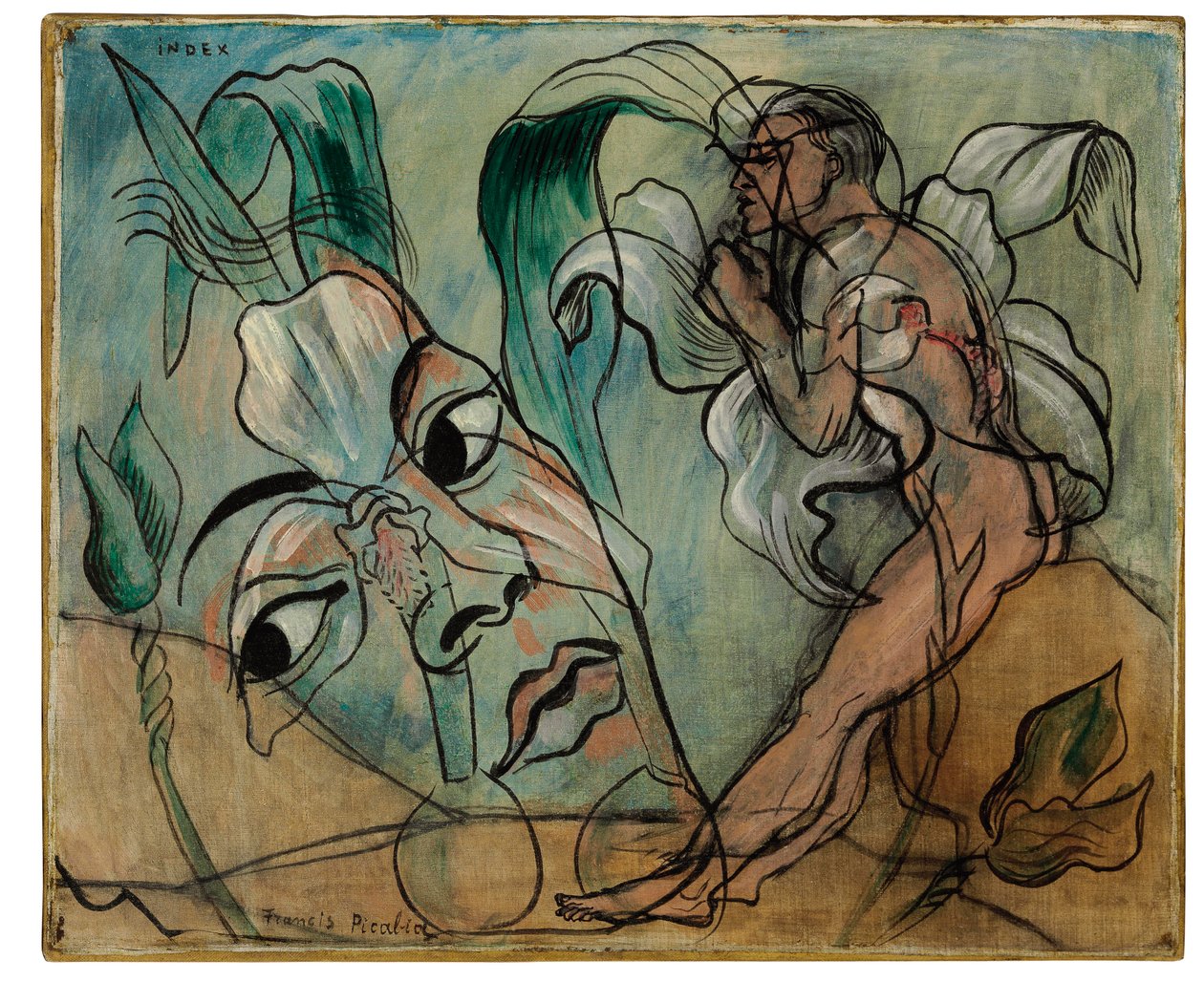 索引》，约 1935 年（布面油画） 作者 弗朗西斯·毕卡比亚
