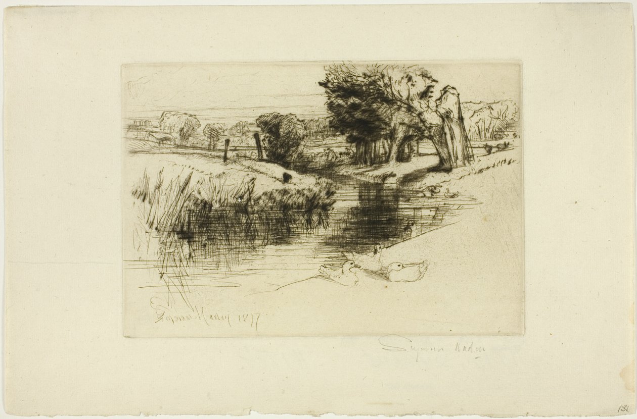溯流而上 作者 弗朗西斯·西摩·哈登（Francis Seymour Haden）