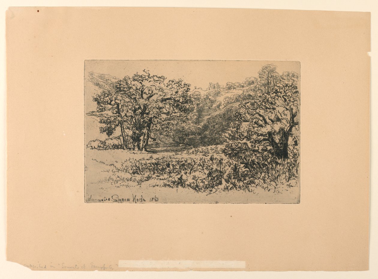 河畔德文郡 作者 弗朗西斯·西摩·哈登（Francis Seymour Haden）