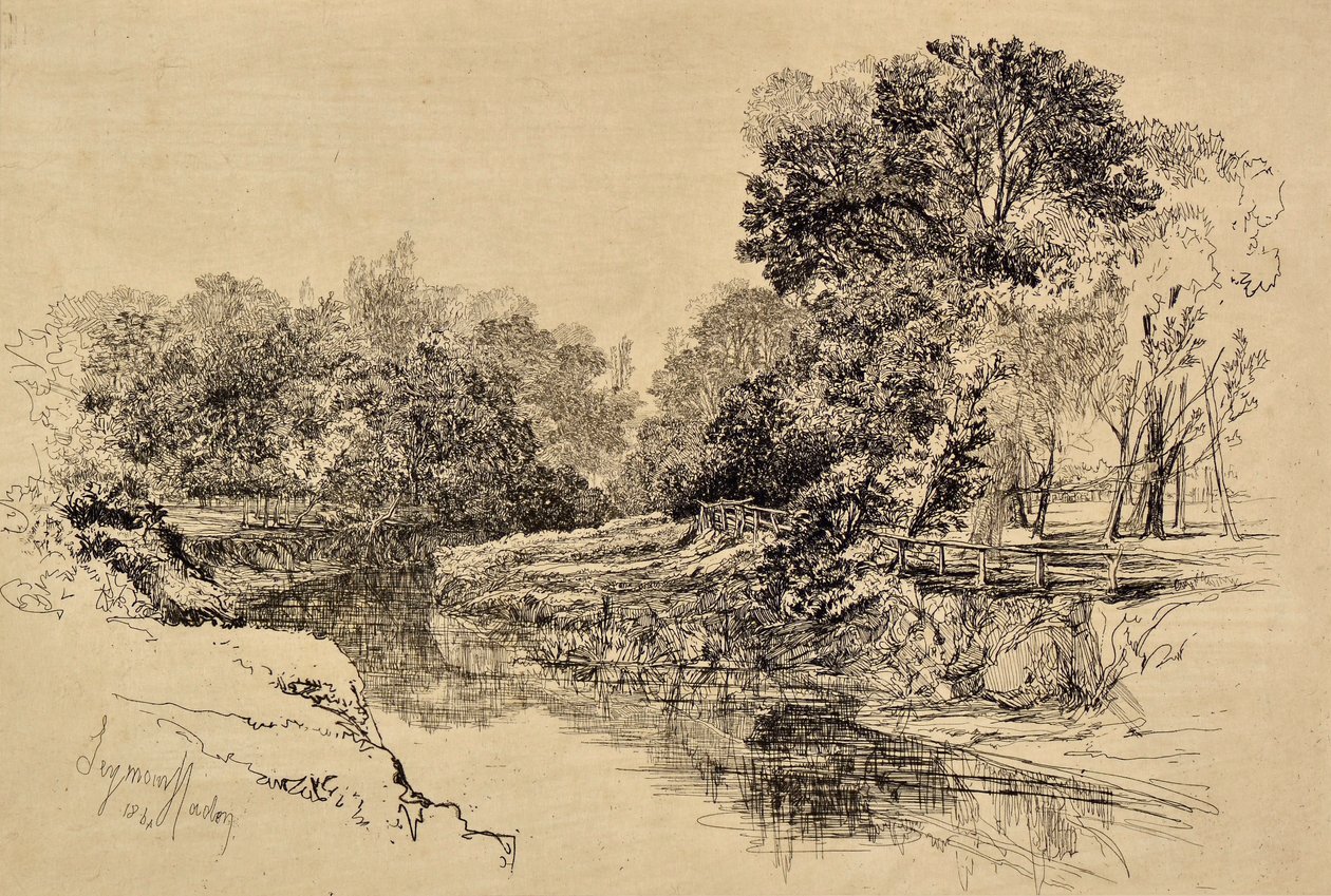爱尔兰的一条河 作者 弗朗西斯·西摩·哈登（Francis Seymour Haden）