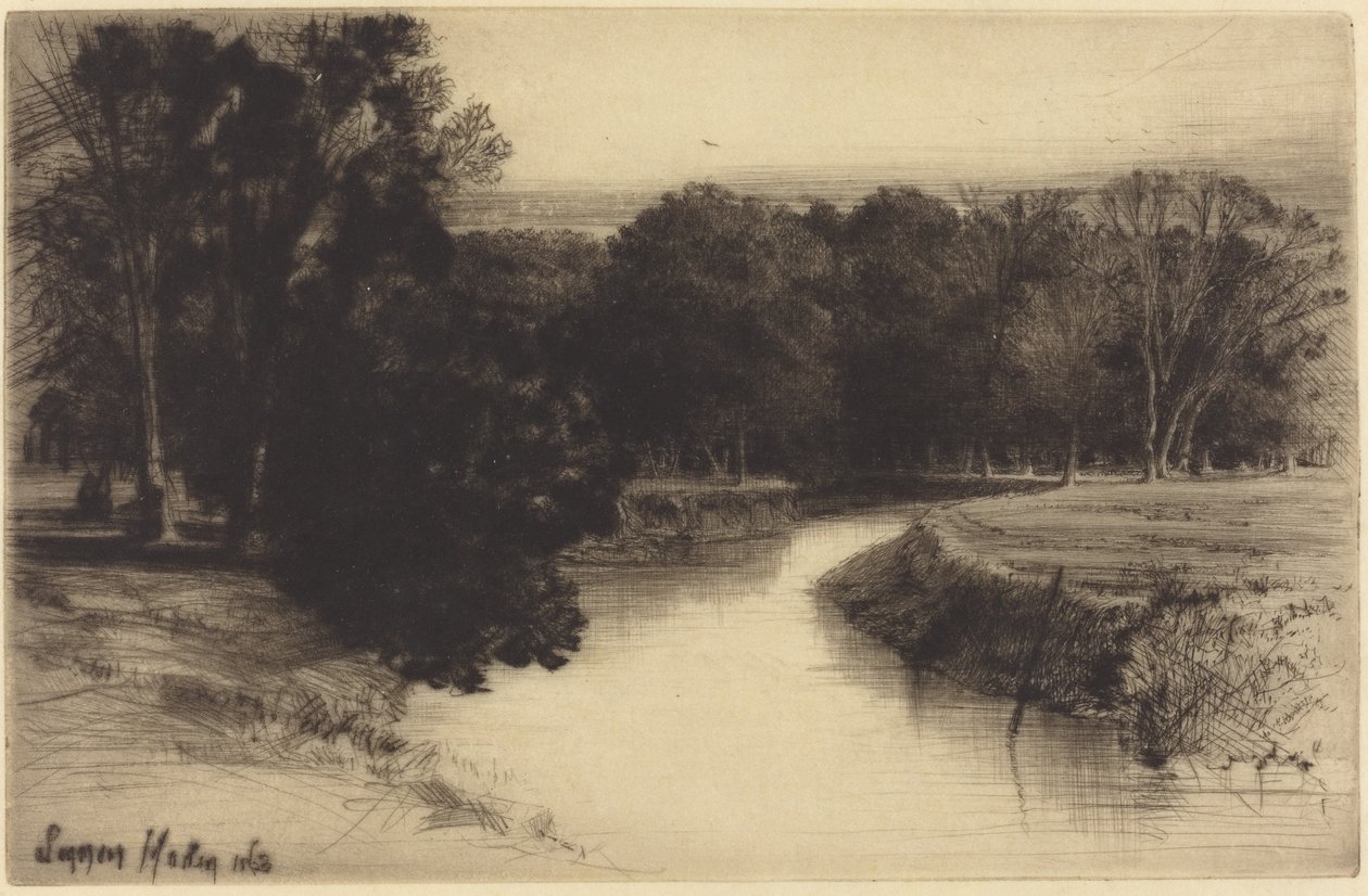 爱尔兰的夕阳 作者 弗朗西斯·西摩·哈登（Francis Seymour Haden）