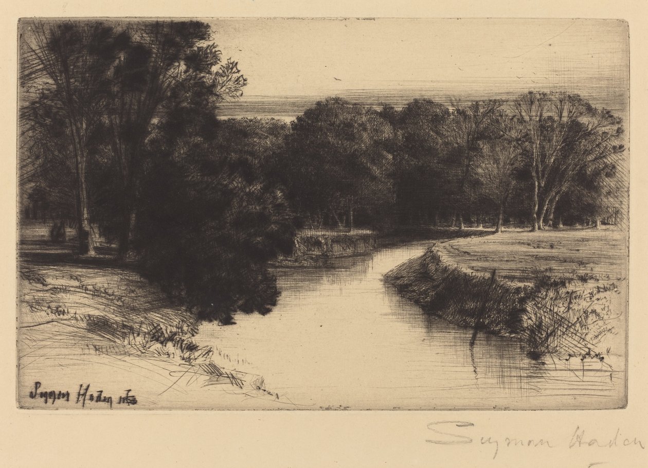 爱尔兰的夕阳 作者 弗朗西斯·西摩·哈登（Francis Seymour Haden）