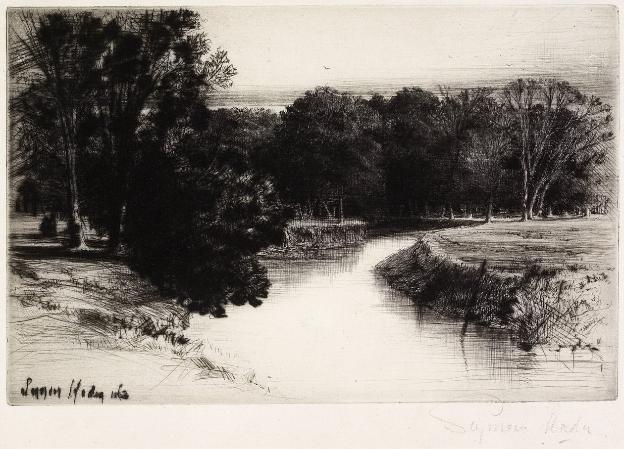 爱尔兰的日落，1863年 作者 弗朗西斯·西摩·哈登（Francis Seymour Haden）