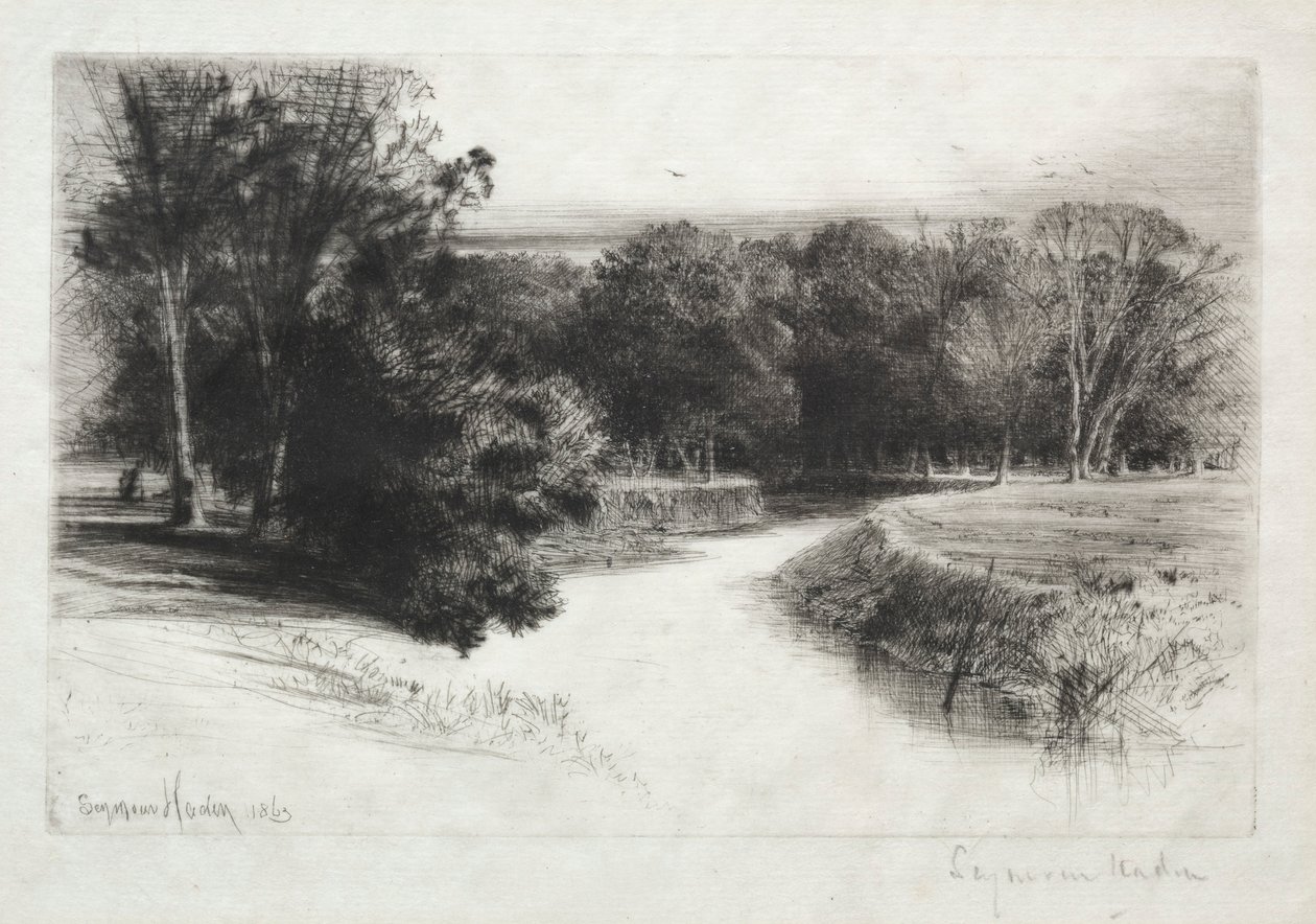 爱尔兰的日落，1863年。 作者 弗朗西斯·西摩·哈登（Francis Seymour Haden）