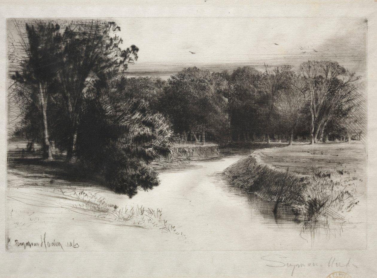 爱尔兰的日落，1863年。 作者 弗朗西斯·西摩·哈登（Francis Seymour Haden）