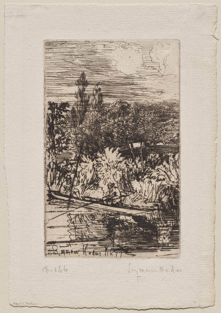 钓鲃鱼 作者 弗朗西斯·西摩·哈登（Francis Seymour Haden）