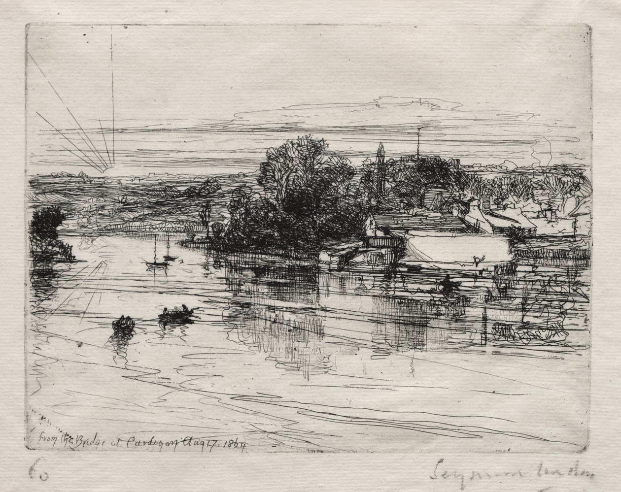 卡迪根桥 作者 弗朗西斯·西摩·哈登（Francis Seymour Haden）