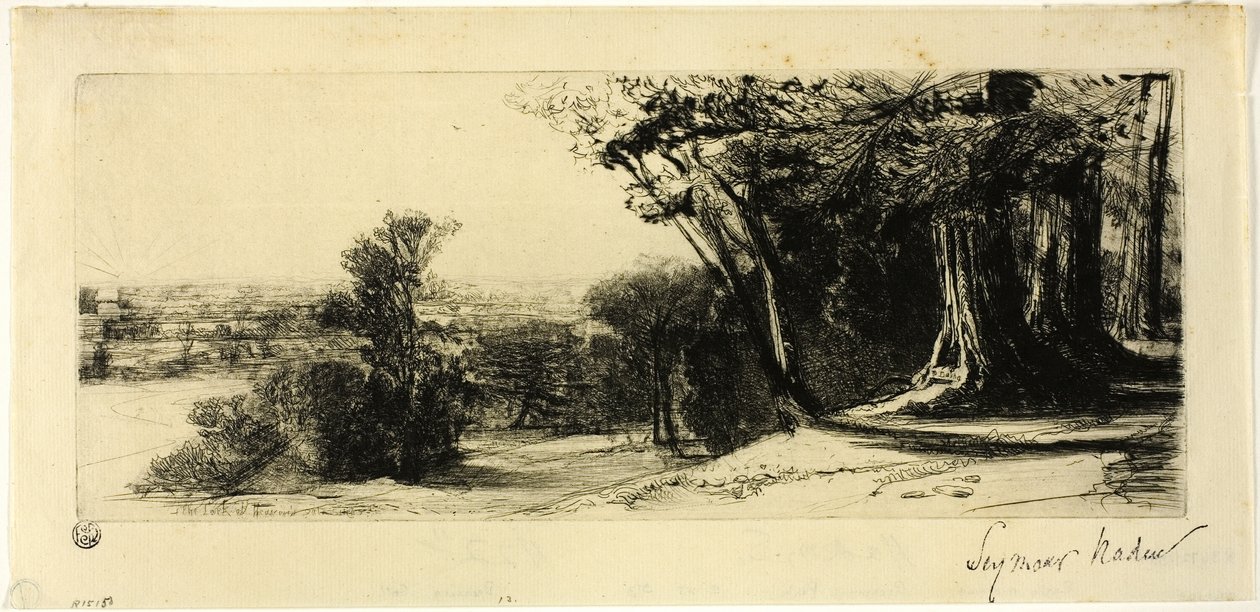清晨，里士满公园 作者 弗朗西斯·西摩·哈登（Francis Seymour Haden）