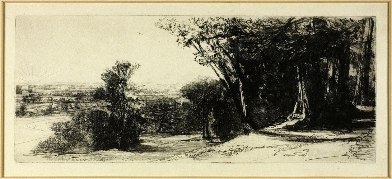 清晨，里士满公园 作者 弗朗西斯·西摩·哈登（Francis Seymour Haden）