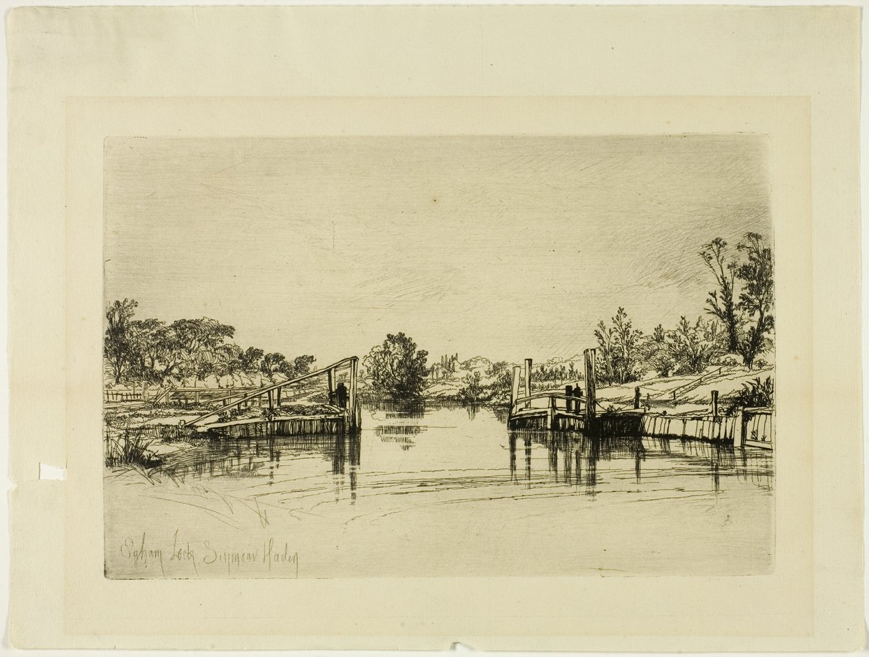 埃格姆船闸 作者 弗朗西斯·西摩·哈登（Francis Seymour Haden）