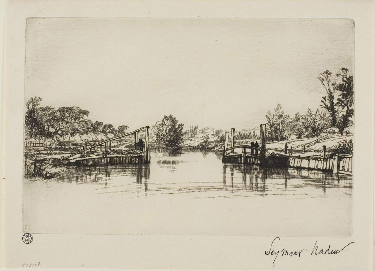 埃格姆船闸 作者 弗朗西斯·西摩·哈登（Francis Seymour Haden）