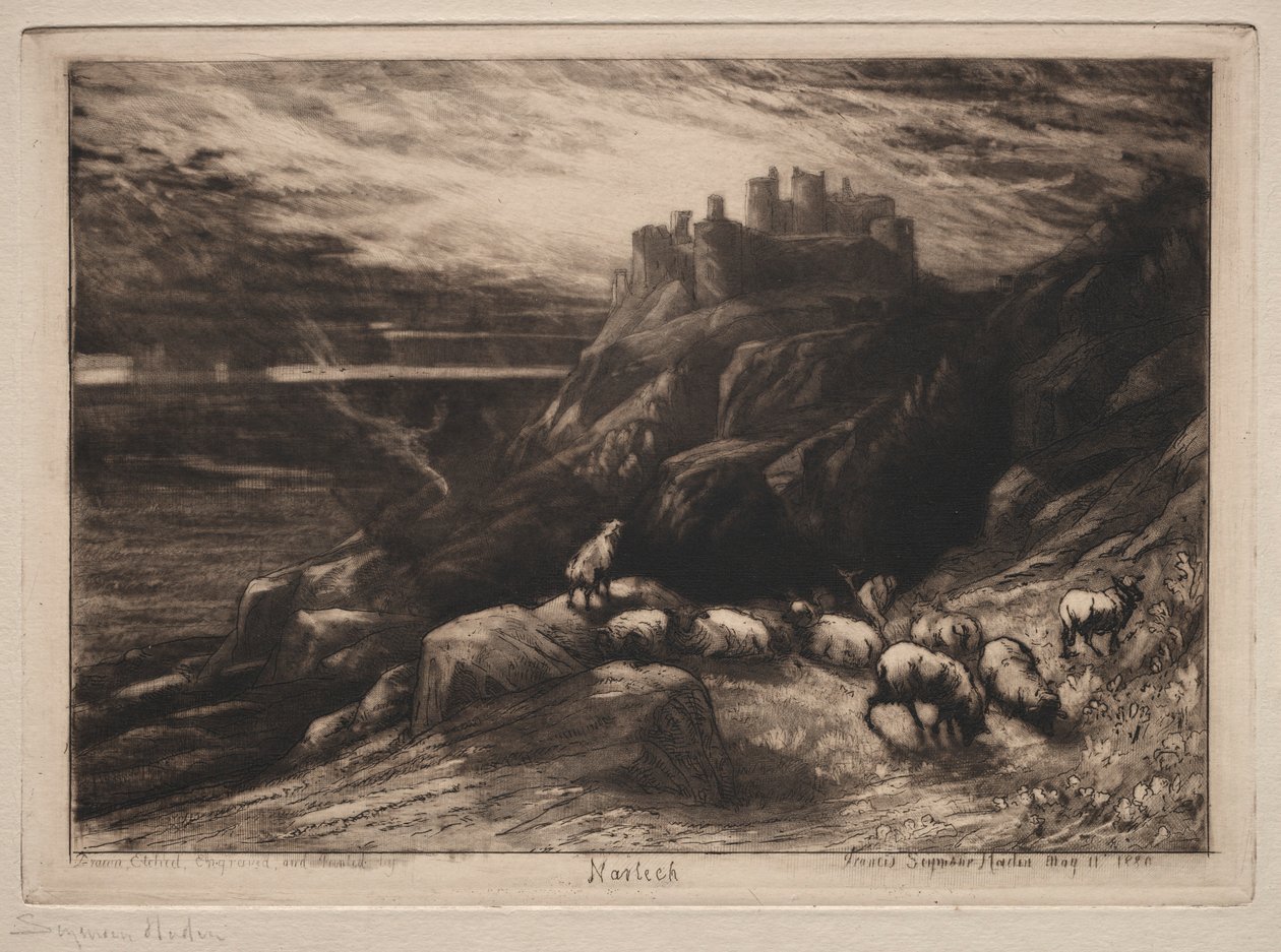 哈雷奇，1880年。 作者 弗朗西斯·西摩·哈登（Francis Seymour Haden）