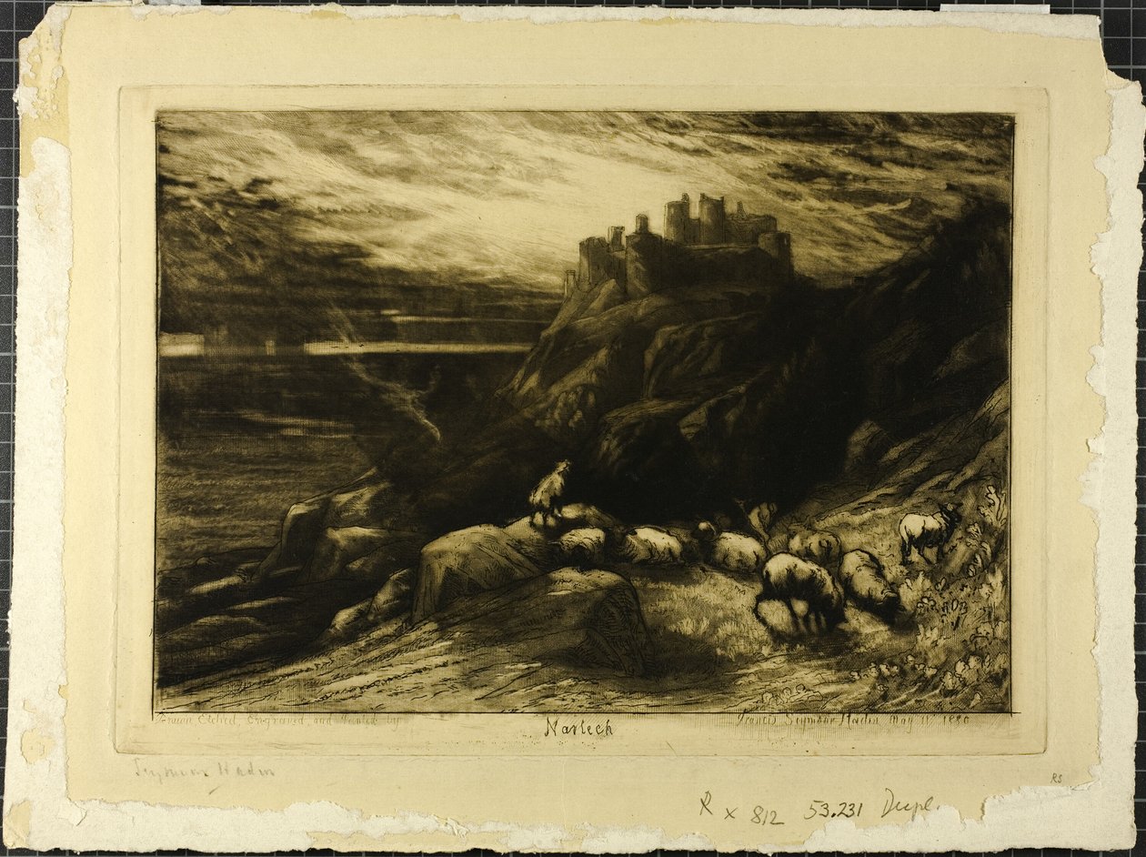 Harlech, No. 作者 弗朗西斯·西摩·哈登（Francis Seymour Haden）
