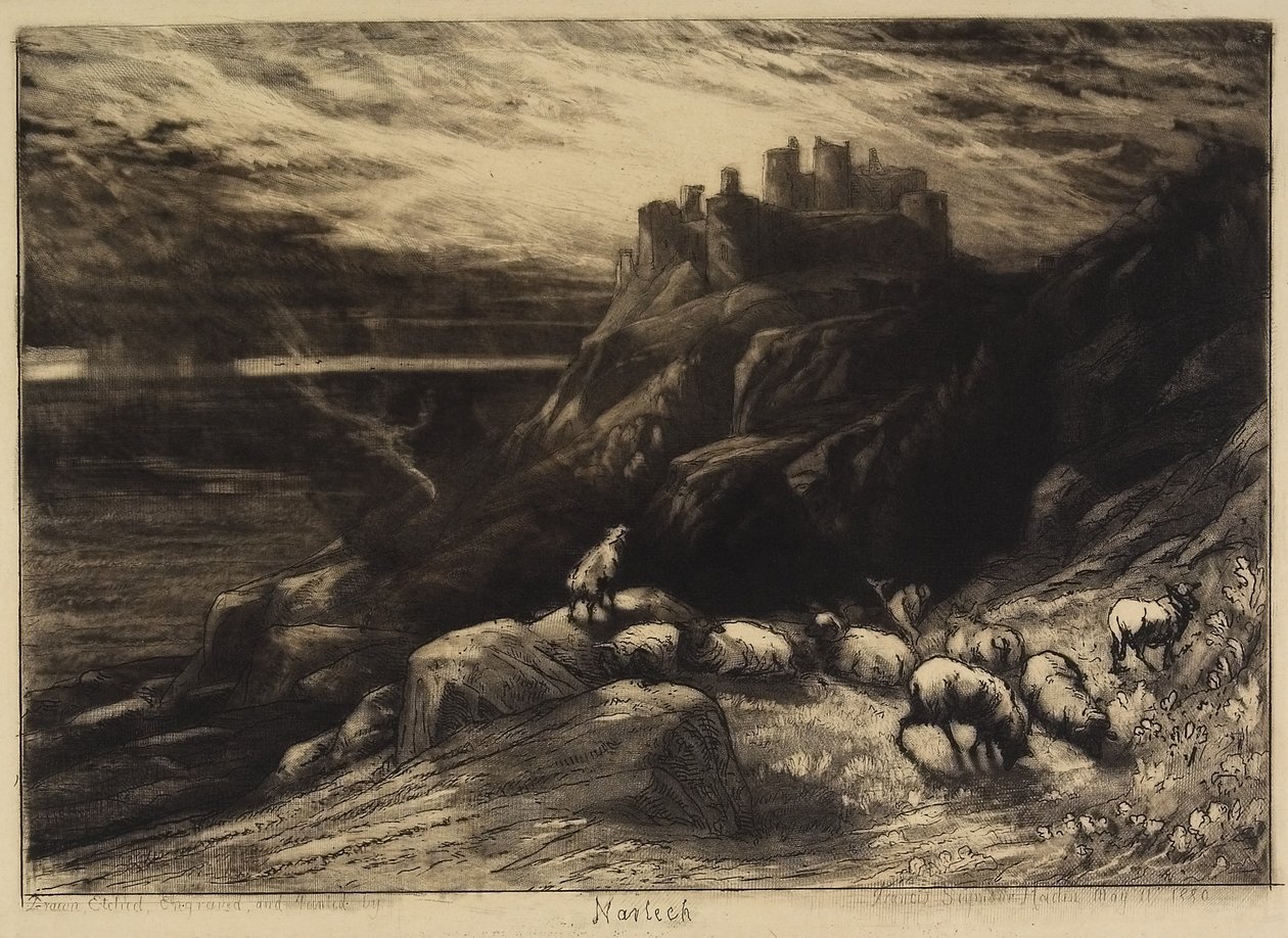 Harlech，第二，1880年 作者 弗朗西斯·西摩·哈登（Francis Seymour Haden）