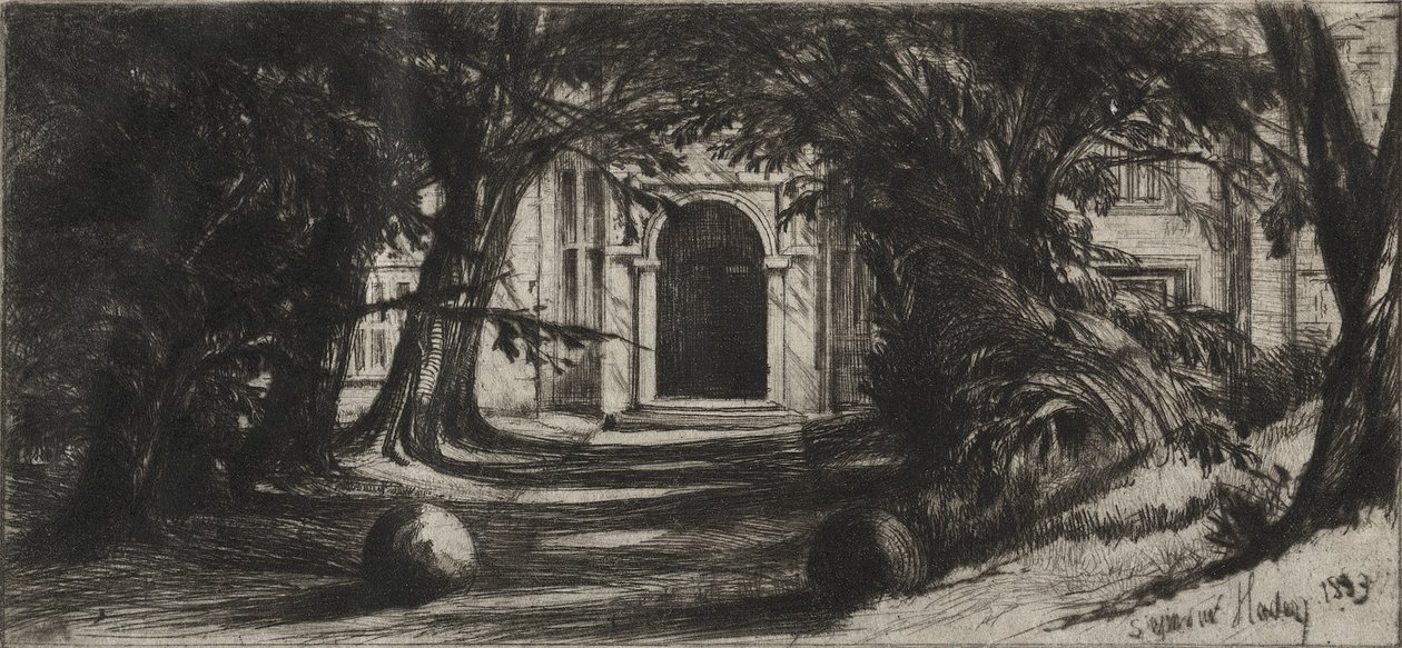 米顿厅 作者 弗朗西斯·西摩·哈登（Francis Seymour Haden）