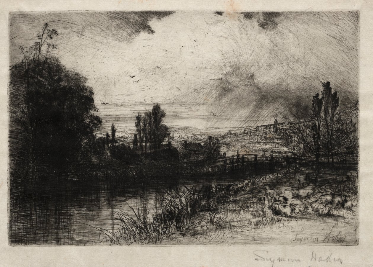 在测试中，1859年。 作者 弗朗西斯·西摩·哈登（Francis Seymour Haden）
